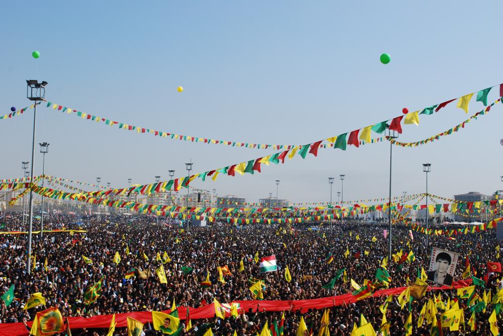 Kurds celebrate Newruz in Diyarbakir. Image by Jenna Krajeski. Turkey, 2013. Media file: dsc_0136.jpg