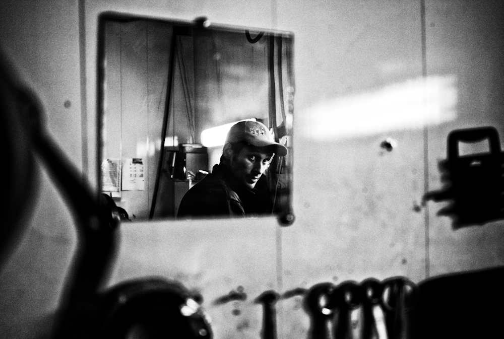 Valery at work. Image by Misha Friedman. Russia, 2012. Media file: l1014139-edit.jpg
