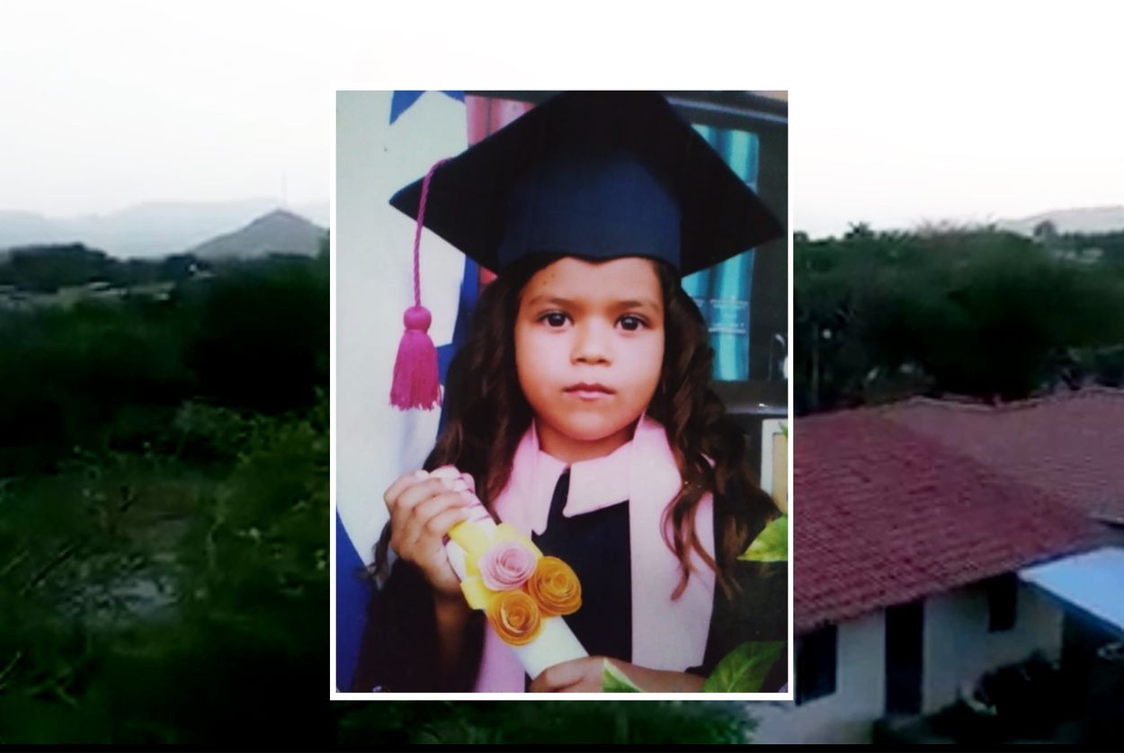 Six-year-old Heyli was separated from her father after crossing the U.S. border in late May. Her mother and aunt, who have spoken to her by phone, say she cries constantly and begs them to take her away from the Arizona facility where she is being held. "There's nothing else I can say to say to make her stop crying," Heyli's mother said. Image by Jay Root. Honduras, 2018. Six-year-old Heyli was separated from her father after crossing the U.S. border in late May. Her mother and aunt, who have spoken to her by phone, say she cries constantly and begs them to take her away from the Arizona facility where she is being held. "There's nothing else I can say to say to make her stop crying," Heyli's mother said. Image by Jay Root. Honduras, 2018.