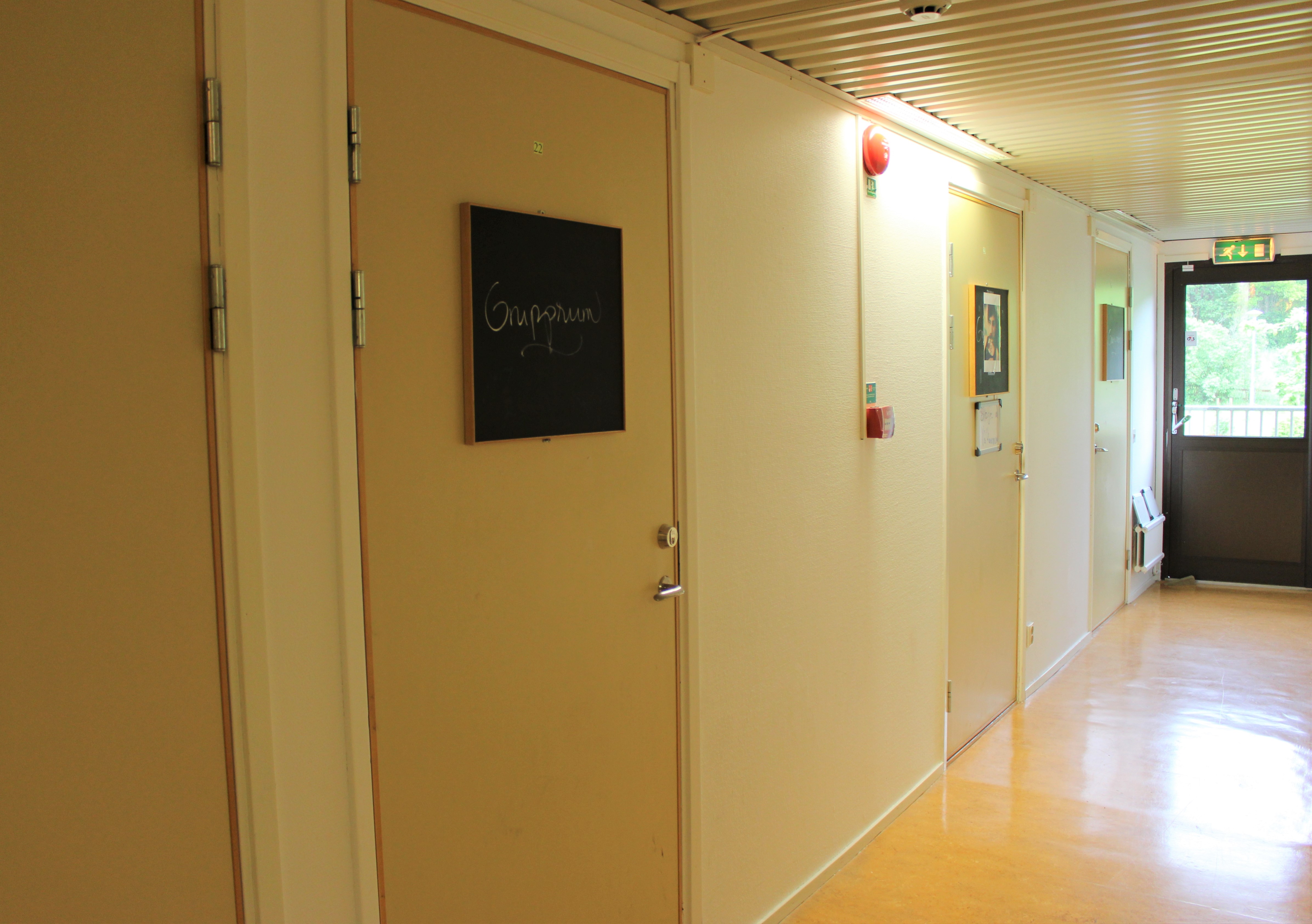 A hallway inside a Mölndal asylum center for youths. Image by Amy Russo. Sweden, 2017.