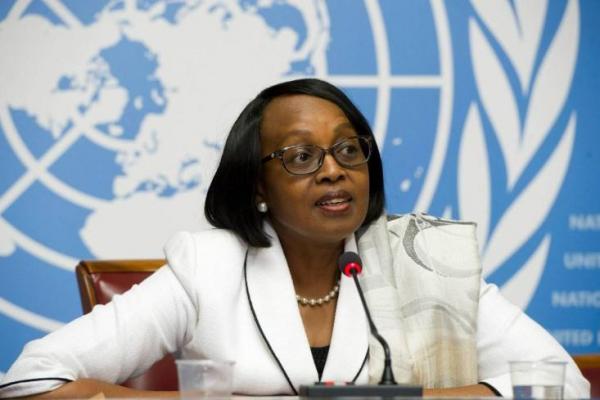 Matshidiso Rebecca Moeti, the new Africa regional director for the WHO. “The WHO responded quickly,” to Ebola, she insists. The problem, she adds, is that the outbreak moved even faster. Image by Amy Maxmen. Sierra Leone, 2014. Media file: 5629_5c6287be4de9ff5afeaec72d54436fcf.jpg