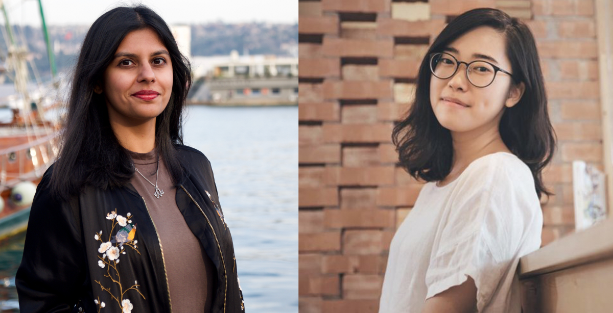 2020 Persephone Miel Fellows Alizeh Kohari (left) and Hsiuwen Liu (right). Images courtesy of Alizeh Kohari and Hsiuwen Liu. 2020 Persephone Miel Fellows Alizeh Kohari (left) and Hsiuwen Liu (right). Images courtesy of Alizeh Kohari and Hsiuwen Liu.