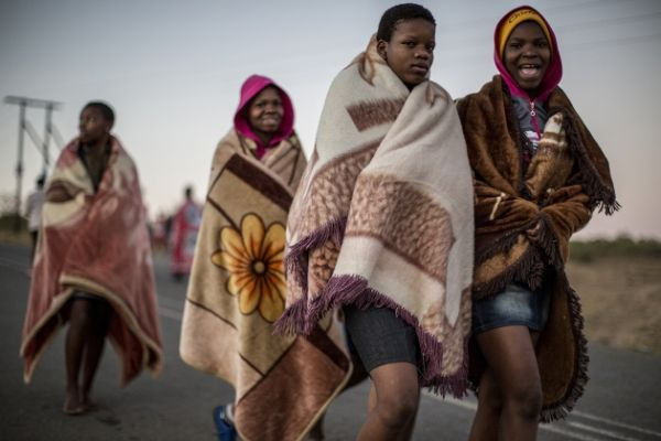 Young women in KwaZulu-Natal, South Africa: where in some communities, 15-year-old girls have an 80% chance of acquiring HIV in their lifetime. Image courtesy of Marco Longari/AFP/Getty Images. South Africa, 2016. Young women in KwaZulu-Natal, South Africa: where in some communities, 15-year-old girls have an 80% chance of acquiring HIV in their lifetime. Image courtesy of Marco Longari/AFP/Getty Images. South Africa, 2016.