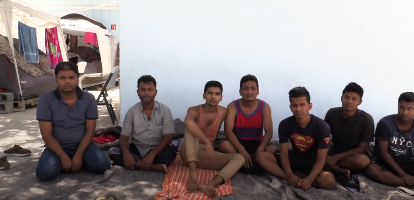 Migrants wait in Mexico for their asylum cases to be heard in the United States. Image by The Texas Tribune. Mexico, 2019. Migrants wait in Mexico for their asylum cases to be heard in the United States. Image by The Texas Tribune. Mexico, 2019.