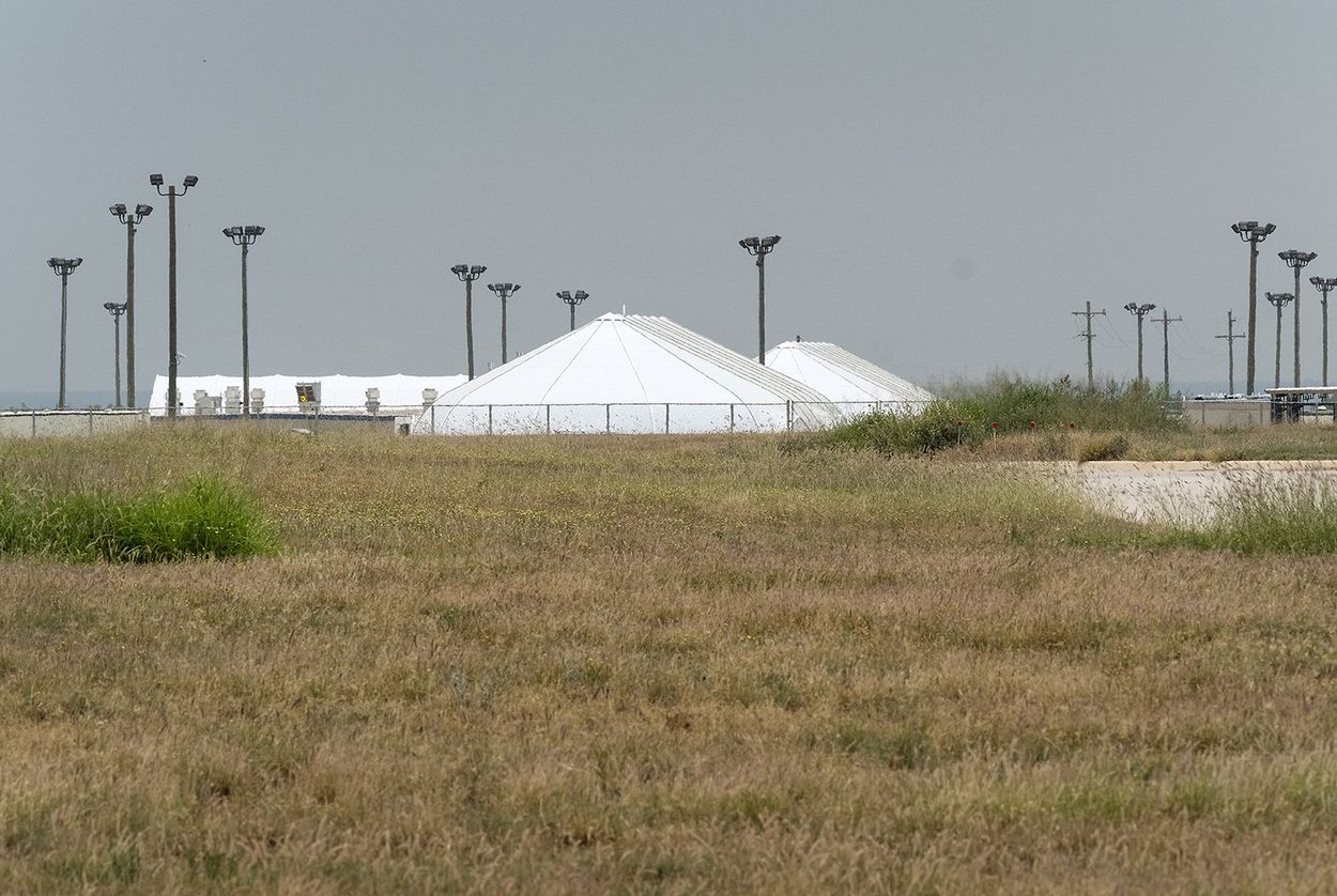 The South Texas Family Residential Center in Dilley is one of two family immigrant detention centers in Texas. Image by Laura Skelding for The Texas Tribune. United States, 2018. The South Texas Family Residential Center in Dilley is one of two family immigrant detention centers in Texas. Image by Laura Skelding for The Texas Tribune. United States, 2018.
