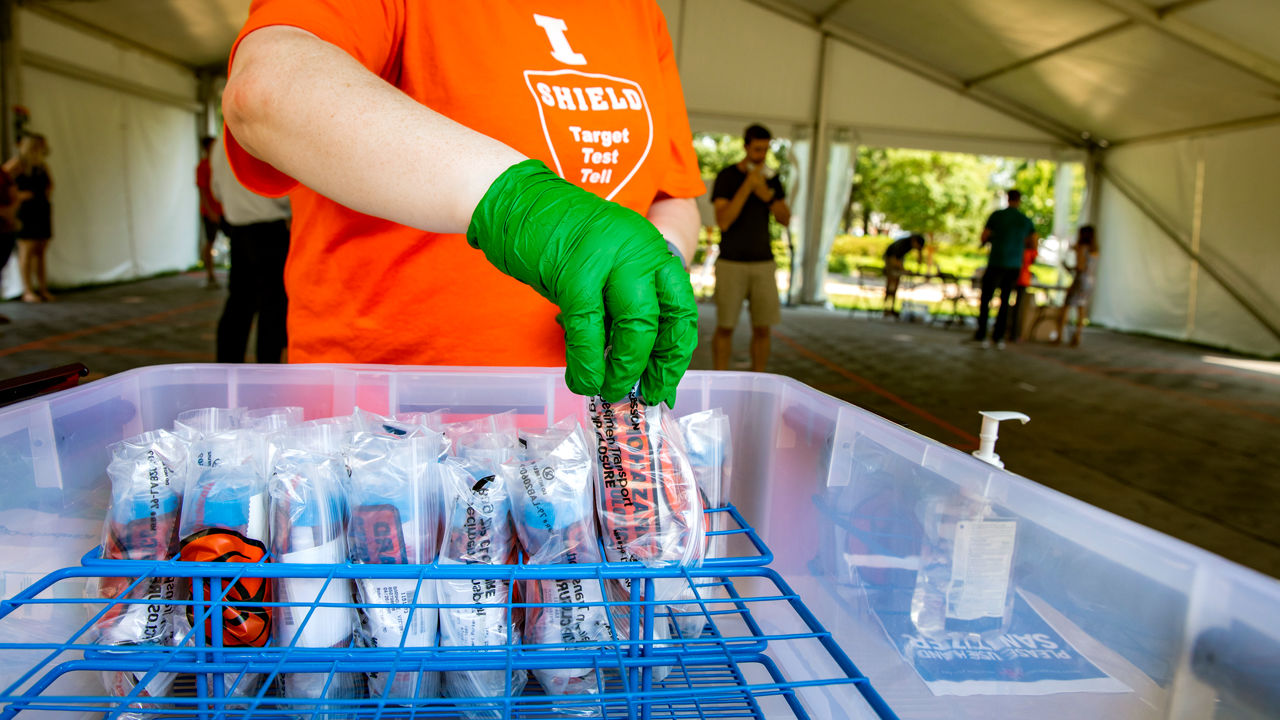 This fall, the University of Illinois, Urbana-Champaign, plans to test all 60,000 students and faculty members multiples times per week. Image courtesy of University of Illinois, Urbana-Champaign. United States, 2020. This fall, the University of Illinois, Urbana-Champaign, plans to test all 60,000 students and faculty members multiples times per week. Image courtesy of University of Illinois, Urbana-Champaign. United States, 2020.