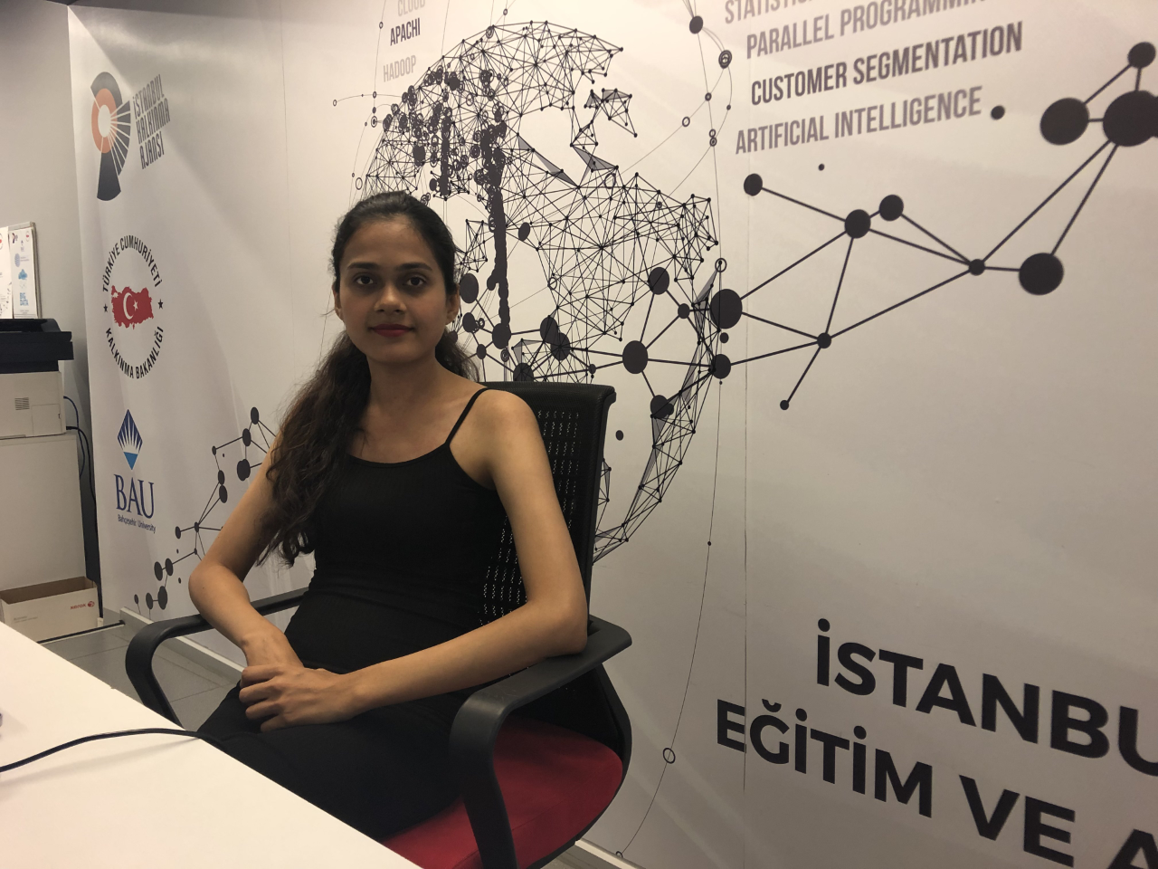 Nageen Asif, a third year computer engineering student at Bahcesehir University. Image by Shirin Alhroob. Turkey, 2019.