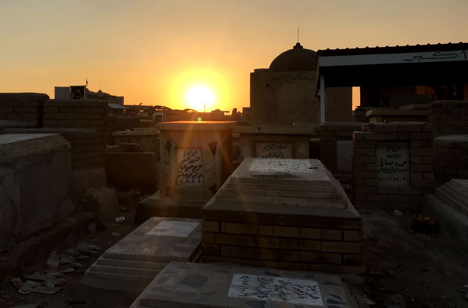 Graves sitting in Wadi-us-Salaam, the world's largest cemetery. Image by Zahra Ahmad. Iraq, 2019. Graves sitting in Wadi-us-Salaam, the world's largest cemetery. Image by Zahra Ahmad. Iraq, 2019.