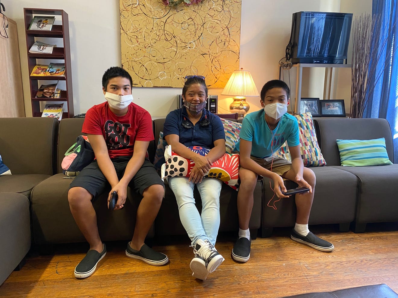 Cole (from left), Marica, and Bradin Paco. Image by Eric Adelson/The Times-Union. United States, 2020. Cole (from left), Marica, and Bradin Paco. Image by Eric Adelson/The Times-Union. United States, 2020.