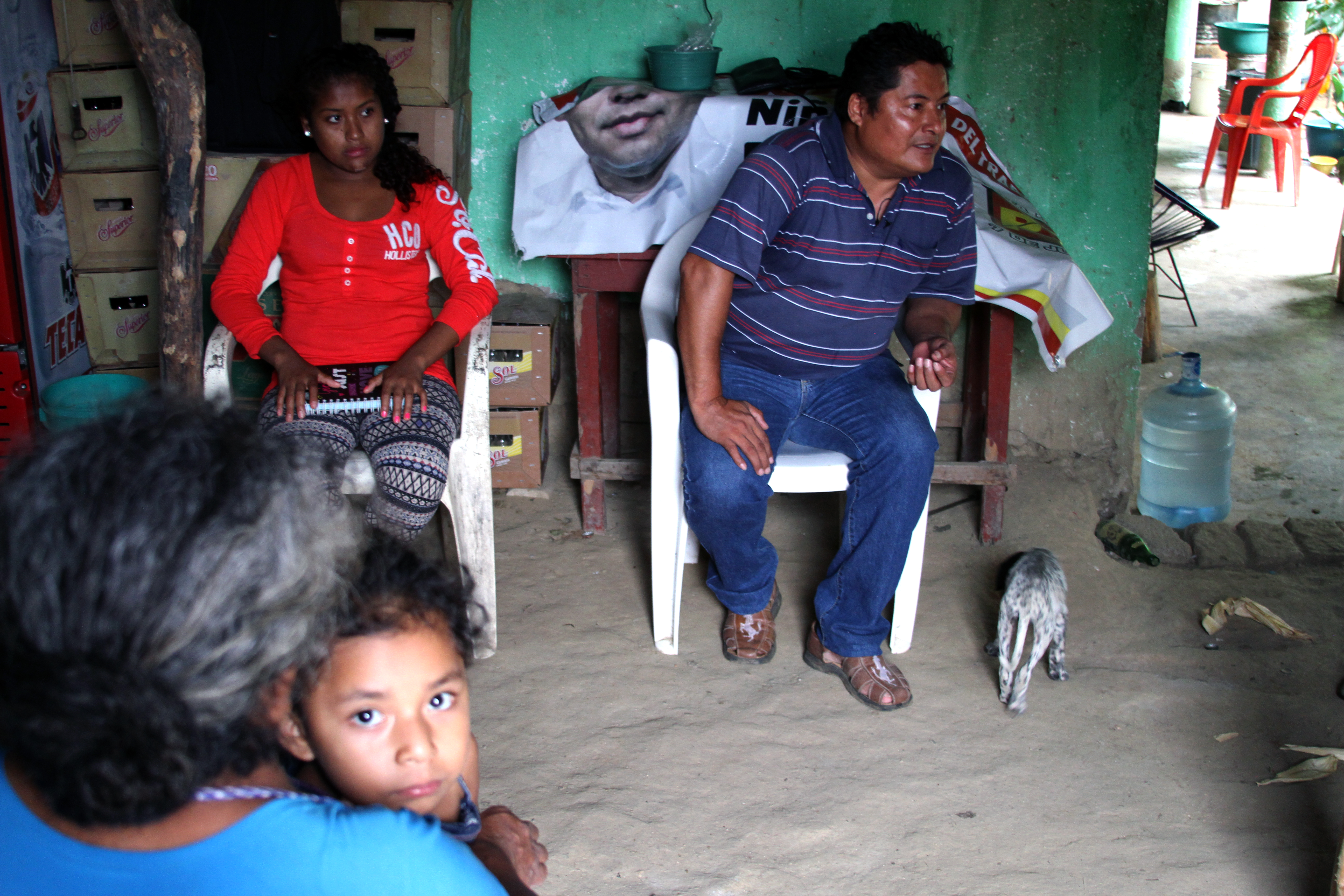 Image by Kara Andrade. Mexico, 2015.
UPOEG community leader and political activist Miguel Angel Jiménez Blanco spoke to voters’ in small towns – San Marcos, Límon, Ayutla, Tecoanapa – in order to collect testimonies of alleged vote-buying and coercion in San Marcos, Guerrero in June 2015. Media file: miguelangle01.jpg