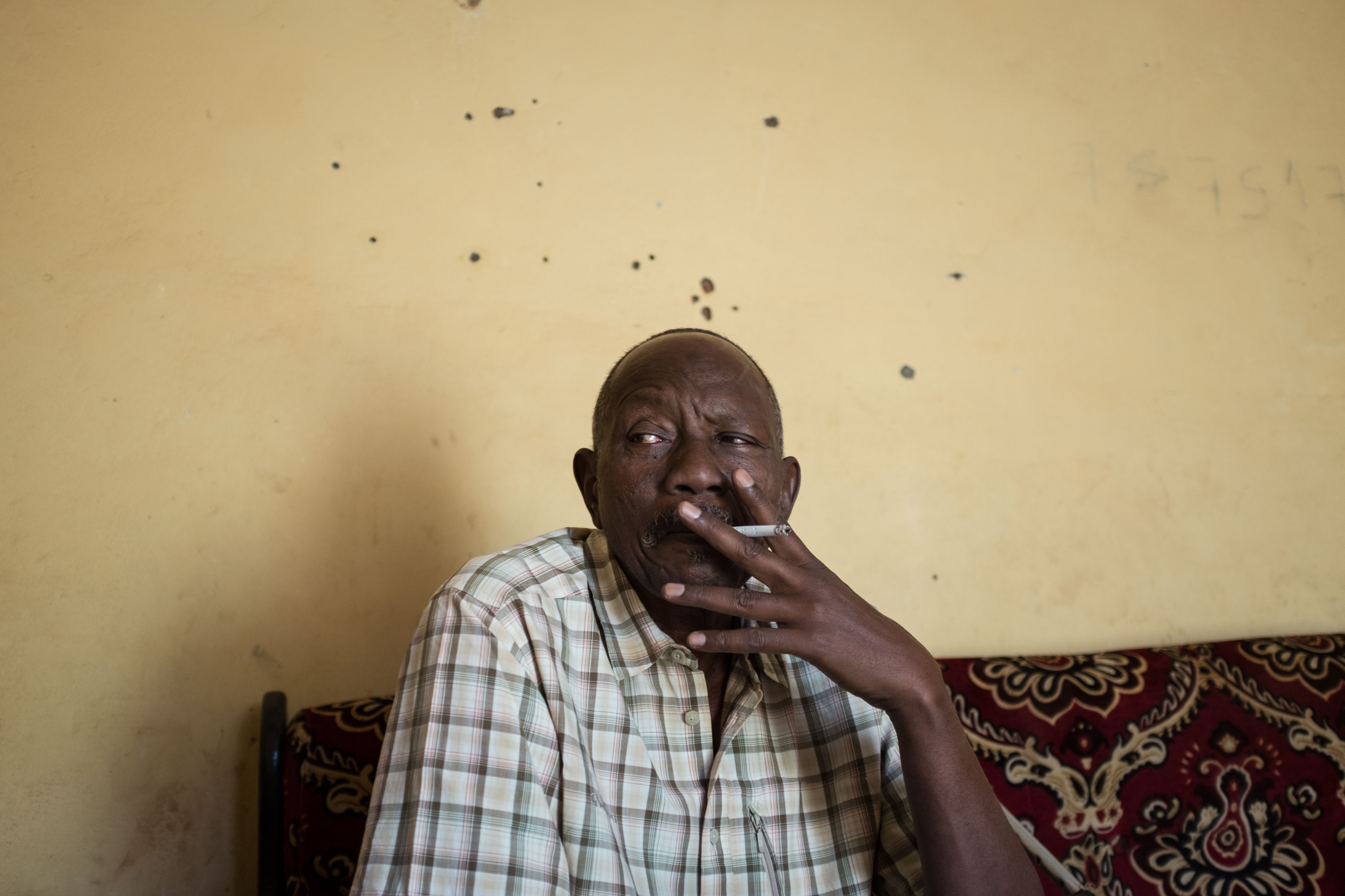 Ibrahim Alawad, of the FPRC armed group. Image by Dennis & Patrick Weinert. Central African Republic, 2018. Ibrahim Alawad, of the FPRC armed group. Image by Dennis & Patrick Weinert. Central African Republic, 2018.