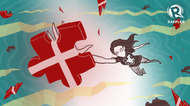 Looking back, having her heart broken was a good thing for May Arnaldo. Image courtesy of the Rappler. Denmark, 2016. Au Pair Illustration