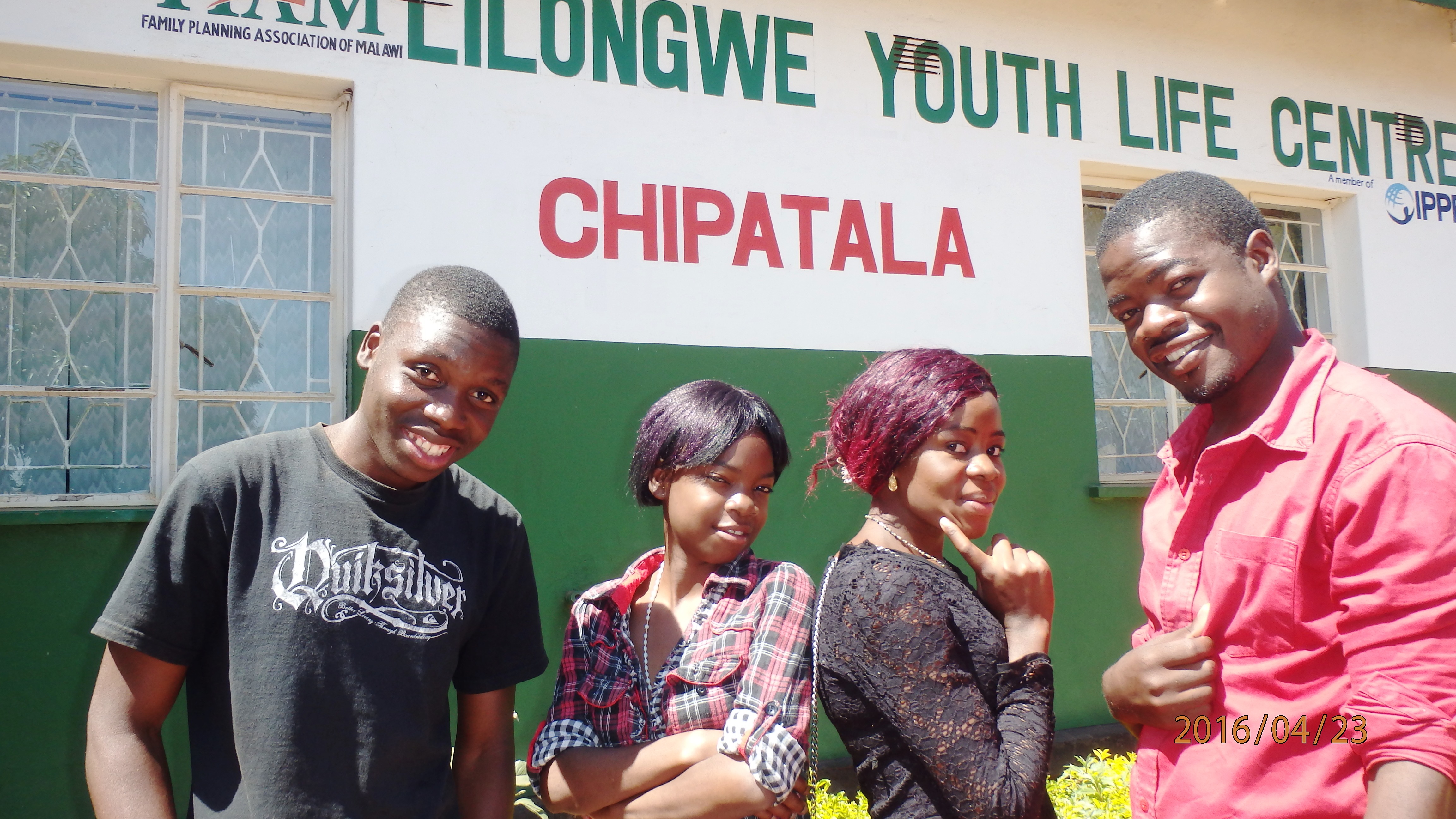 Leaders of Nzotheka Support Group for young people living with HIV in Lilongwe. Image by Jen Stephens. Malawi, 2016. HIV support group for youth