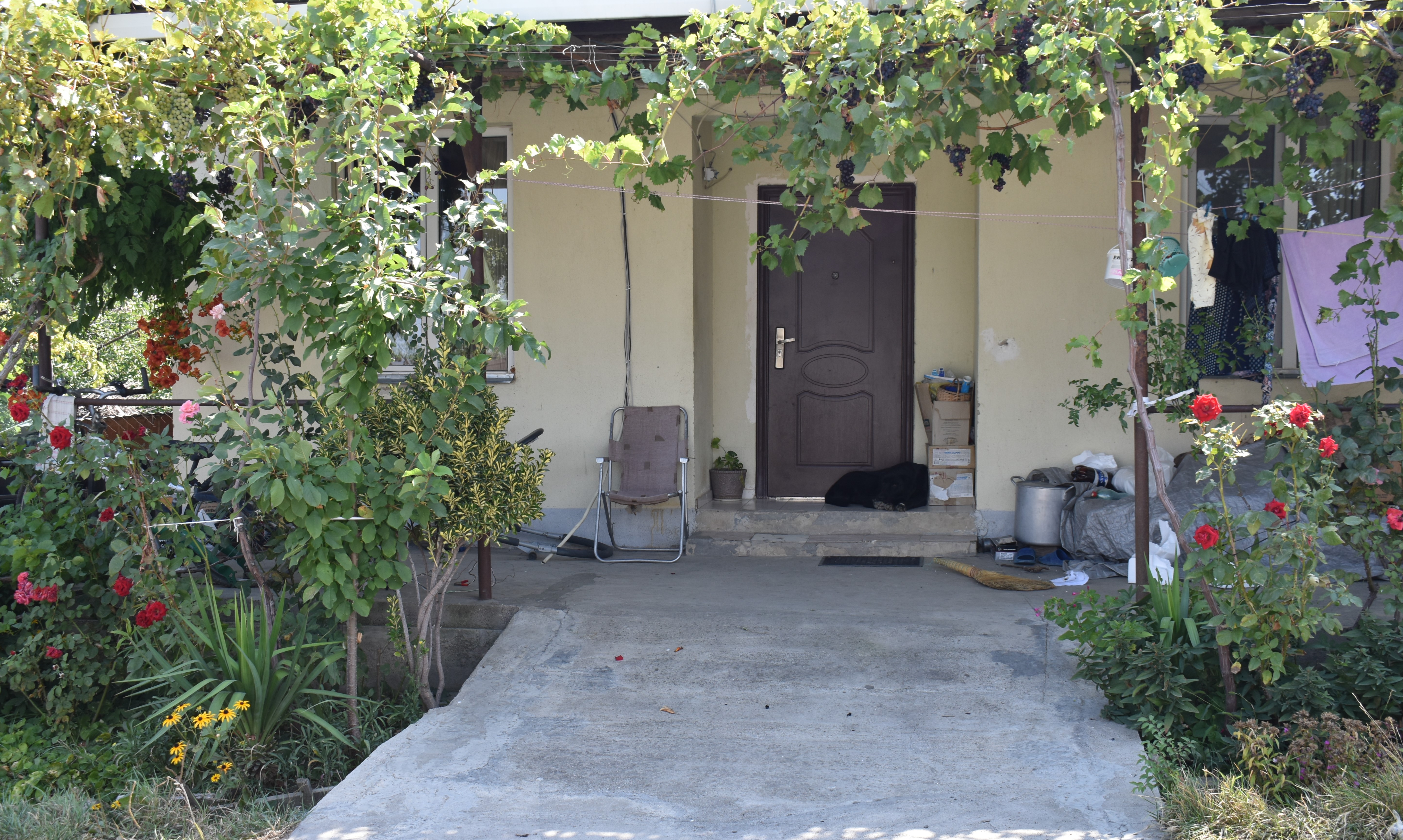 A home in Tserovani, a government-built settlement for people displaced from South Ossetia. Image by Kaitlyn Johnson. Georgia, 2019. A home in Tserovani, a government-built settlement for people displaced from South Ossetia. Image by Kaitlyn Johnson. Georgia, 2019.
