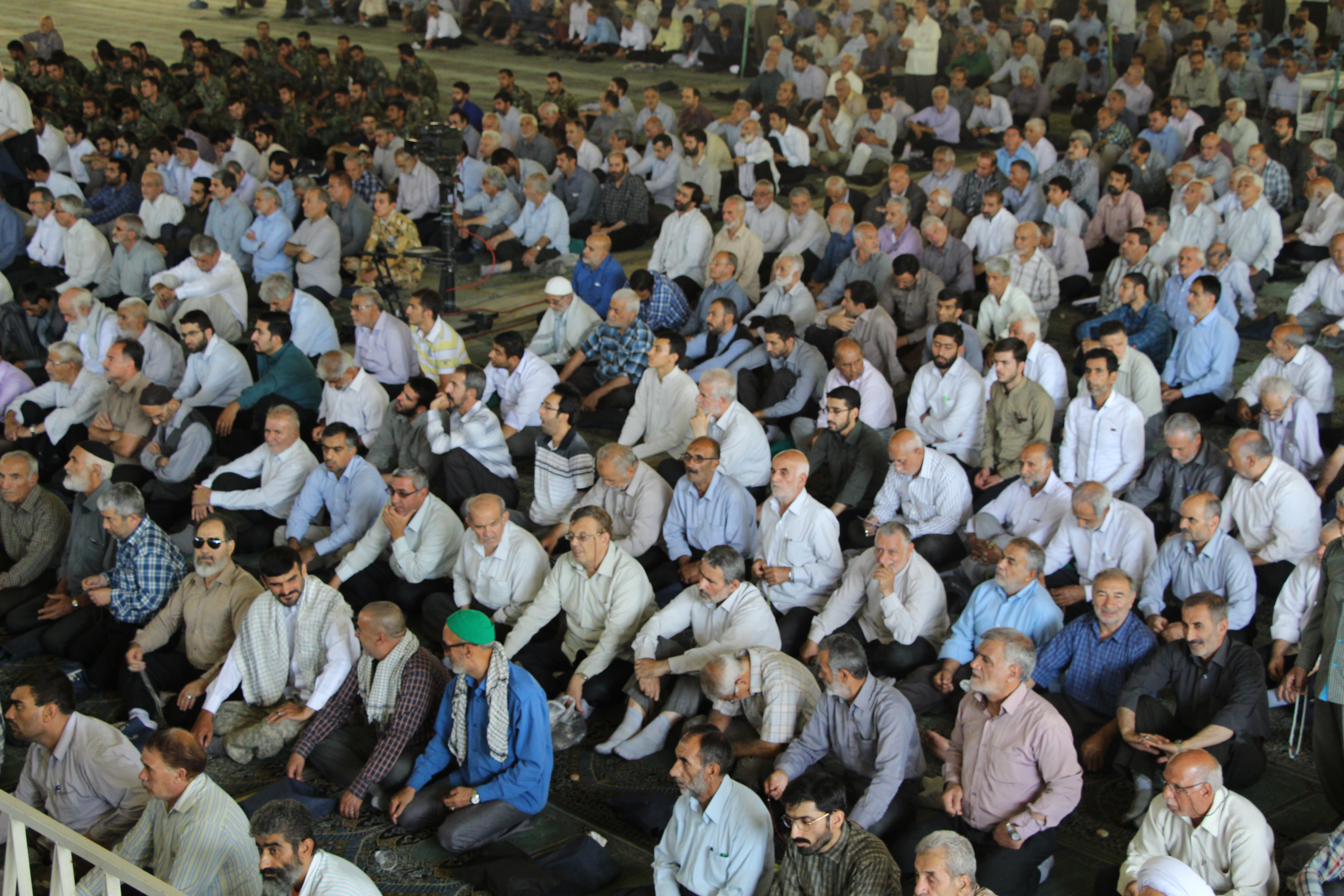 Hardliners have a strong base of support among those attending Friday Prayers in Tehran. Image by Reese Erlich. Iran, 2015.