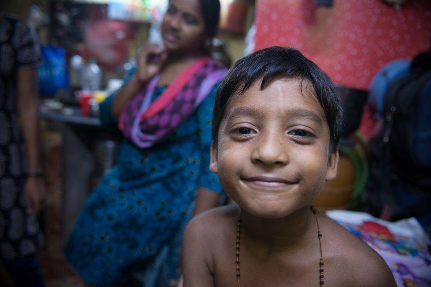 Indian boys are brought into society as little princes. Sunita rallies against it, but she too suffered through childhood at the hands of her mother. At home, her sons are expected to help in much the same way as her daughters. Image by Carl Gierstorfer. India, 2013. Media file: image-445741-galleryv9-fenx.jpg