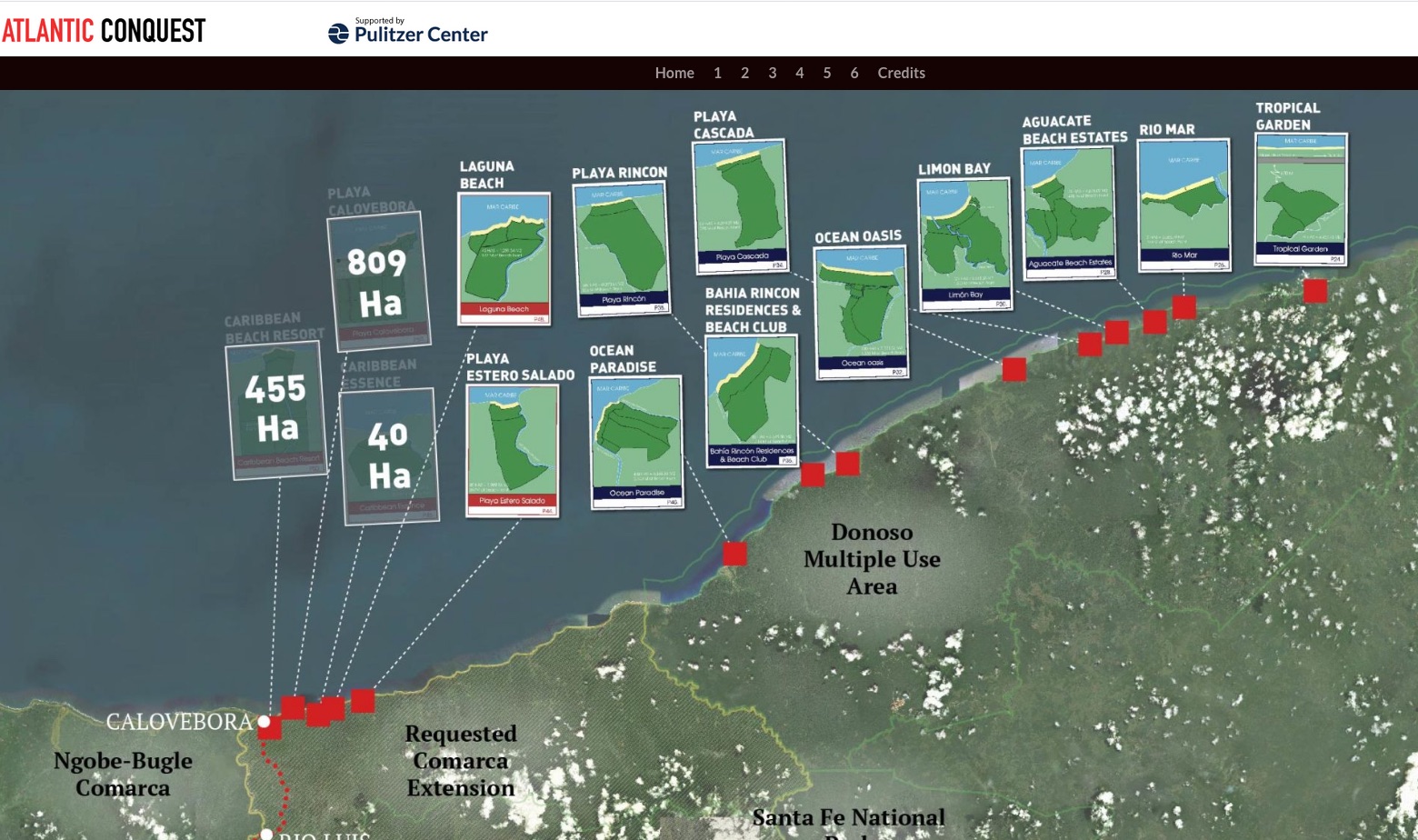 An element from the Atlantic Conquest data journalism project by 2017 Pulitzer Center grantees Sol Lauria and Guido Bilbao. Media file: atlantic_conquest_screengrab.jpg