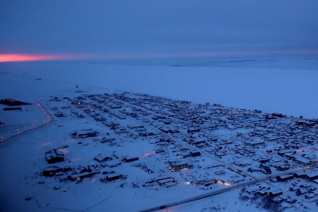 The sun rises on the horizon in Nome, Alaska. Image by Wong Maye-E. United States, 2019. The sun rises on the horizon in Nome, Alaska. Image by Wong Maye-E. United States, 2019.