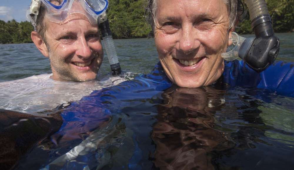 Seattle Times reporter Craig Welch, left, and photographer Steve Ringman in Papua New Guinea.