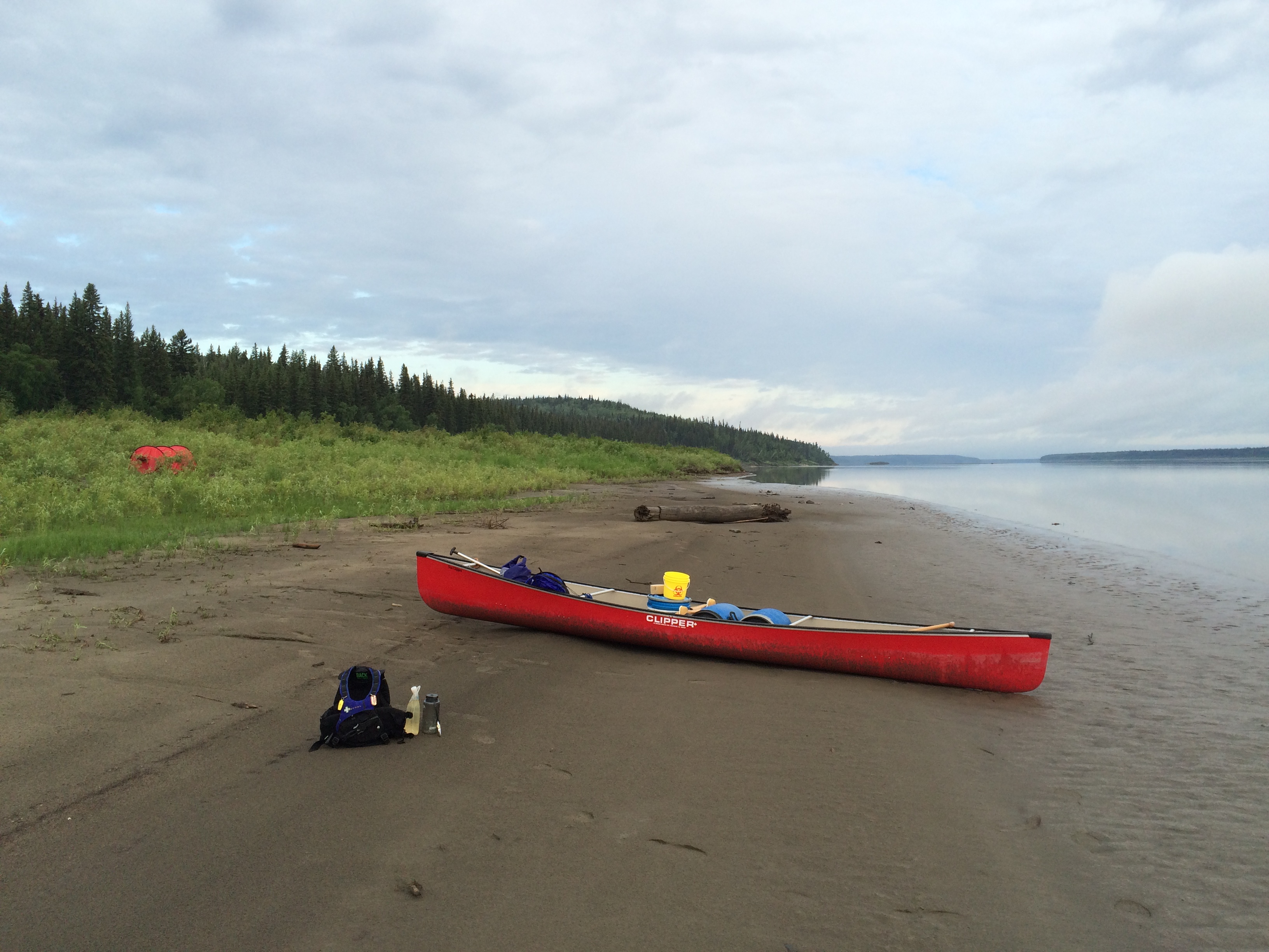 The river bank downstream of Fort Simpson is mostly squishy silt. Image by Brian Castner. Canada, 2016. The river bank downstream of Fort Simpson is mostly squishy silt. Image by Brian Castner. Canada, 2016.