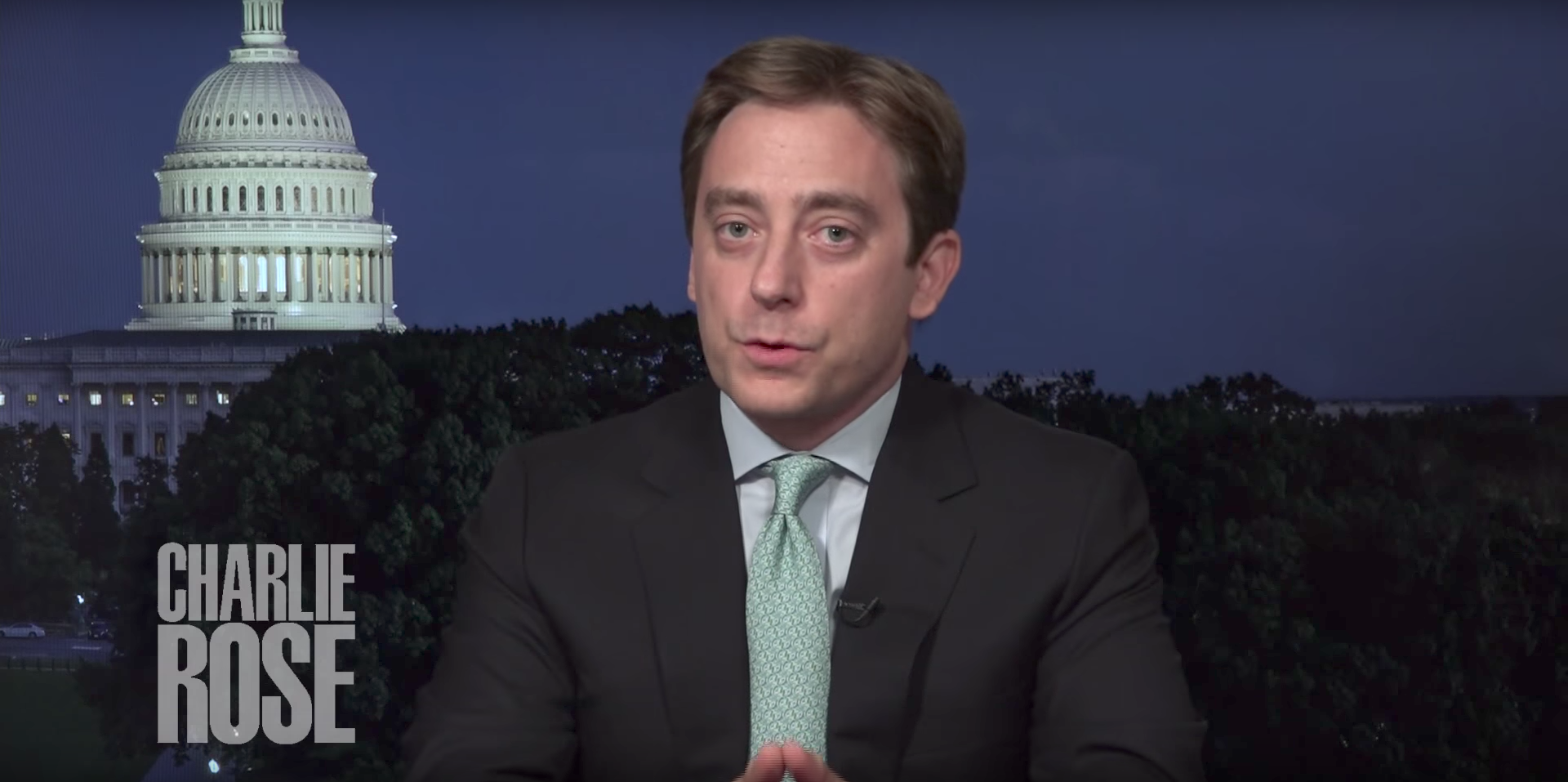 Evan Osnos on Charlie Rose. United States, 2017 Evan Osnos on Charlie Rose. United States, 2017.