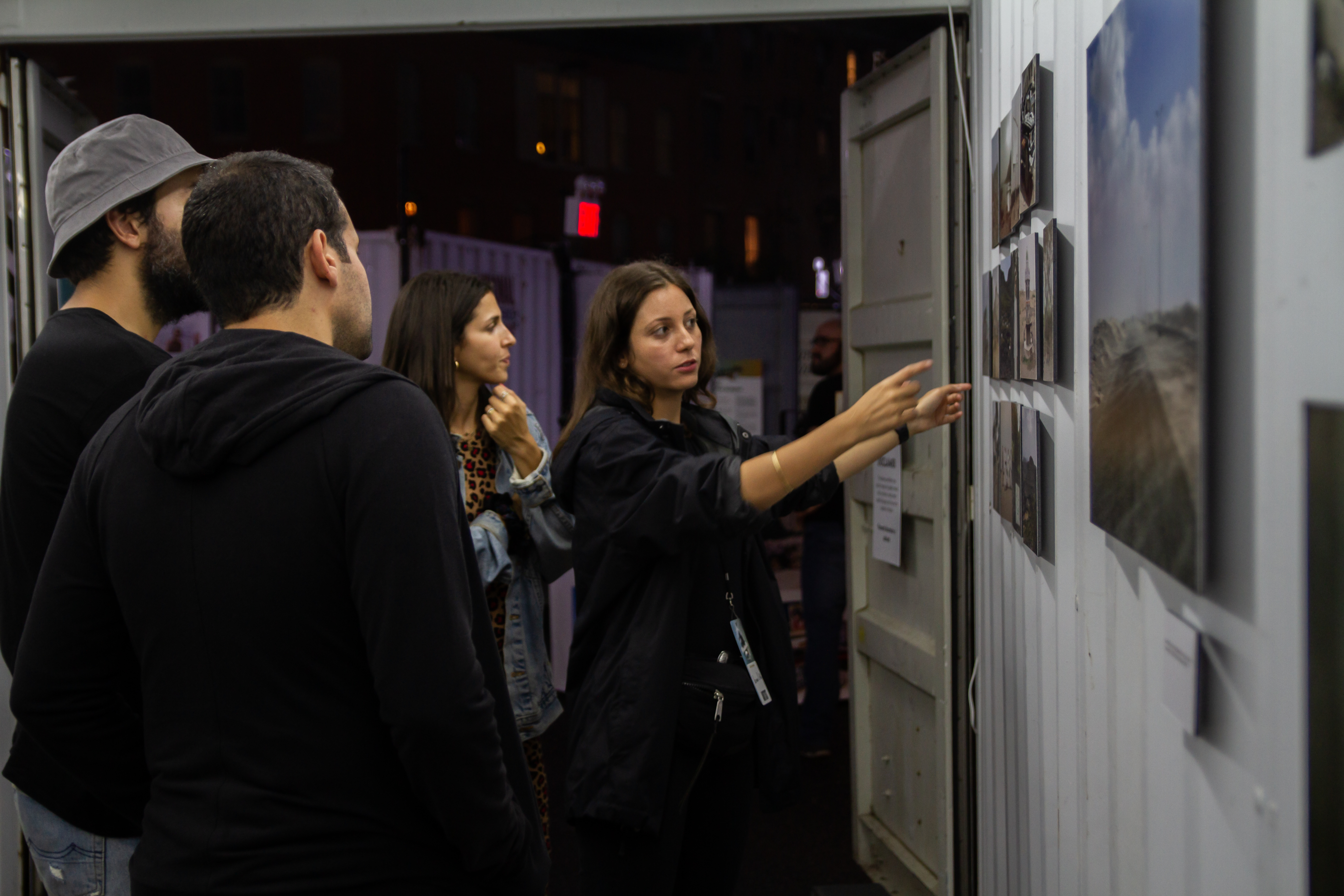 Nariman el-Mofty at the exhibit of her award-winning photographs from Yemen at Photoville. Image by Claire Seaton. United States, 2019. Nariman el-Mofty at the exhibit of her award-winning photographs from Yemen at Photoville. Image by Claire Seaton. United States, 2019.