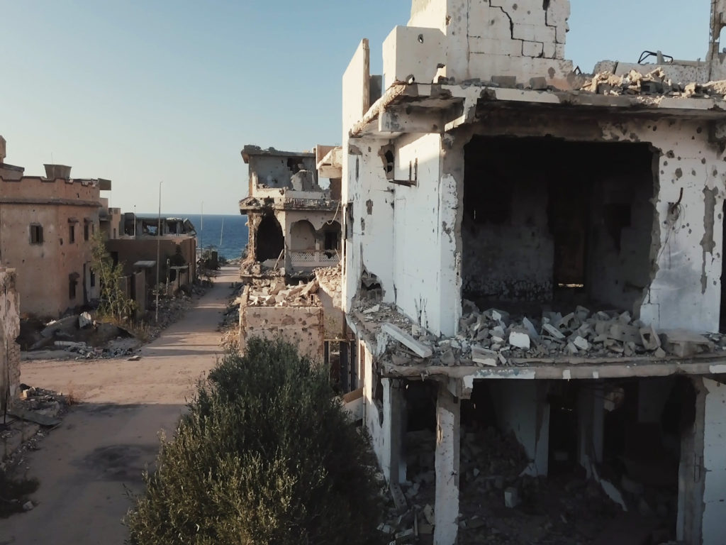 ISIS in Libya. Image from PBS NewsHour, Christopher Livesay, and Alessandro Pavone. Libya, 2018. ISIS in Libya. Image from PBS NewsHour, Christopher Livesay, and Alessandro Pavone. Libya, 2018.