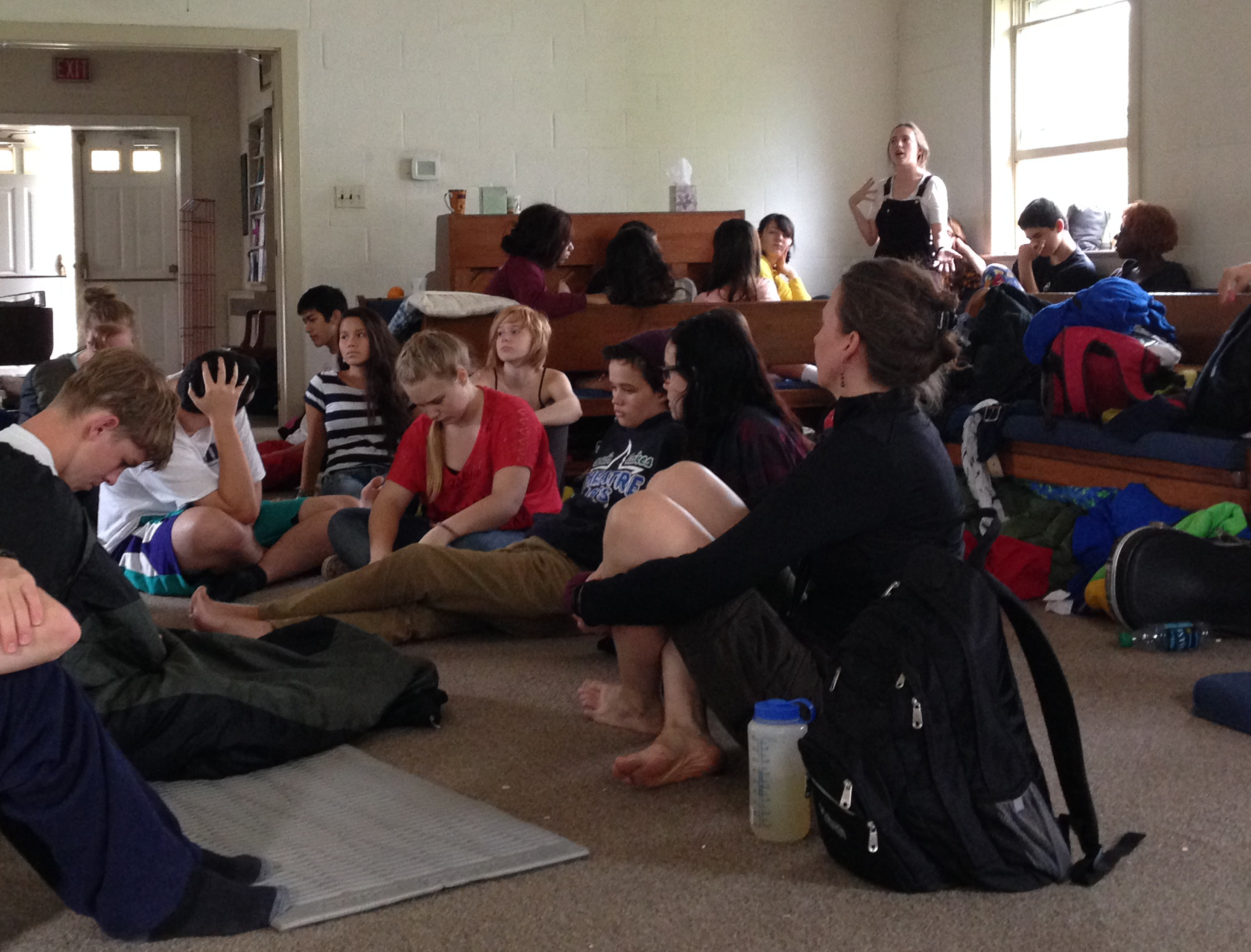 Students respond to the question, "Is self-immolation an effective form of protest?" Image by Mark Schulte. United States, 2013 Media file: photo_2.jpg