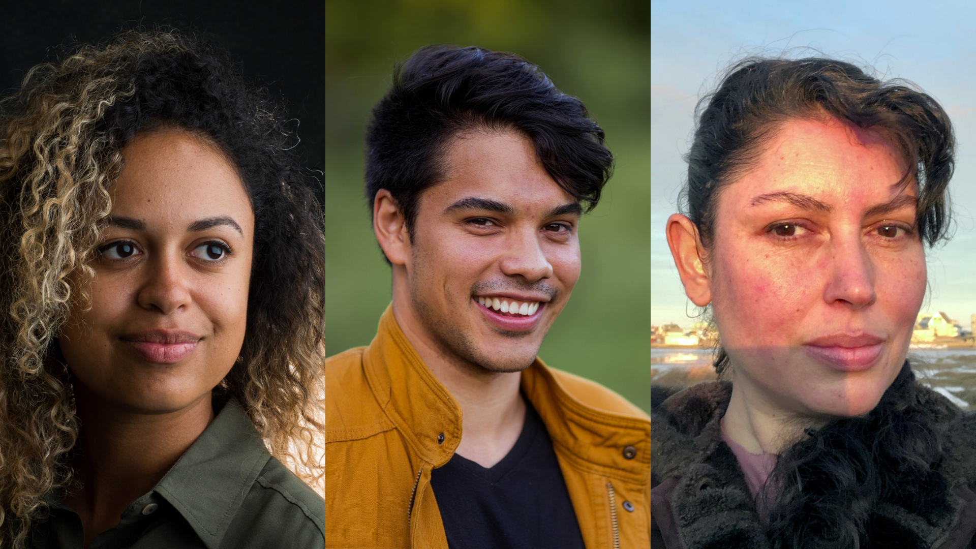 From left to right: Sarahbeth Maney, Eli Hiller, and Joana Toro: the 2020 Eyewitness Photojournalism Grant recipients. Photos courtesy of the grantees. From left to right: Sarahbeth Maney, Eli Hiller, and Joana Toro: the 2020 Eyewitness Photojournalism Grant recipients. Photos courtesy of the grantees.