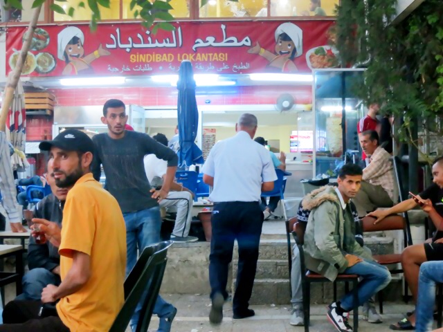 Sindad Cafe, a meeting point for human trafficking, where reporter Jeanne Carstensen received unexpected hospitality from refugees in transit. Image by Jeanne Carstensen. Turkey, 2015. Media file: img_465318843.jpg