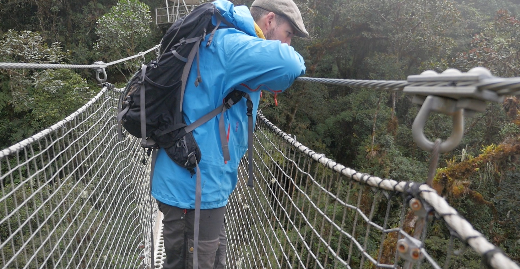 Dan Metcalfe hopes to determine how climate change will affect cloud forests, jungles high up in the mountains of tropical regions. Dan Metcalfe looks out over the Amazon Basin at 10,000 feet above sea level in the Peruvian Andes.