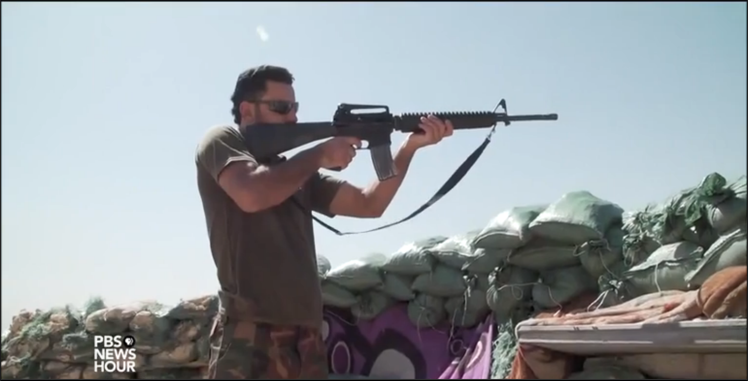 Still image from video. Iraq, 2016. Still image from video. Iraq, 2016.