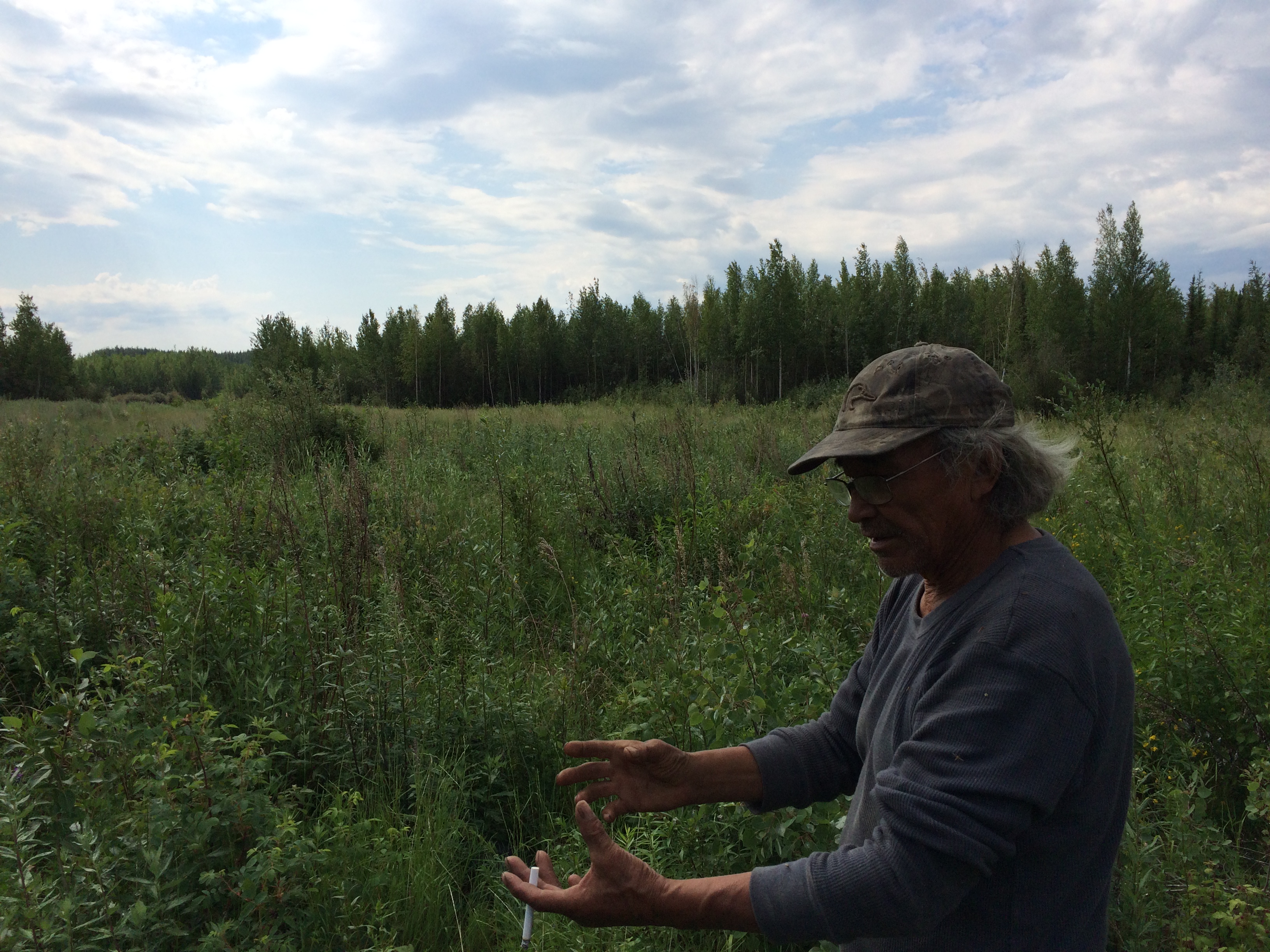 Jonas Antoine at the site of the Enbridge pipeline spill. Image by Brian Castner. Canada, 2016. Jonas Antoine at the site of the Enbridge pipeline spill. Image by Brian Castner. Canada, 2016.