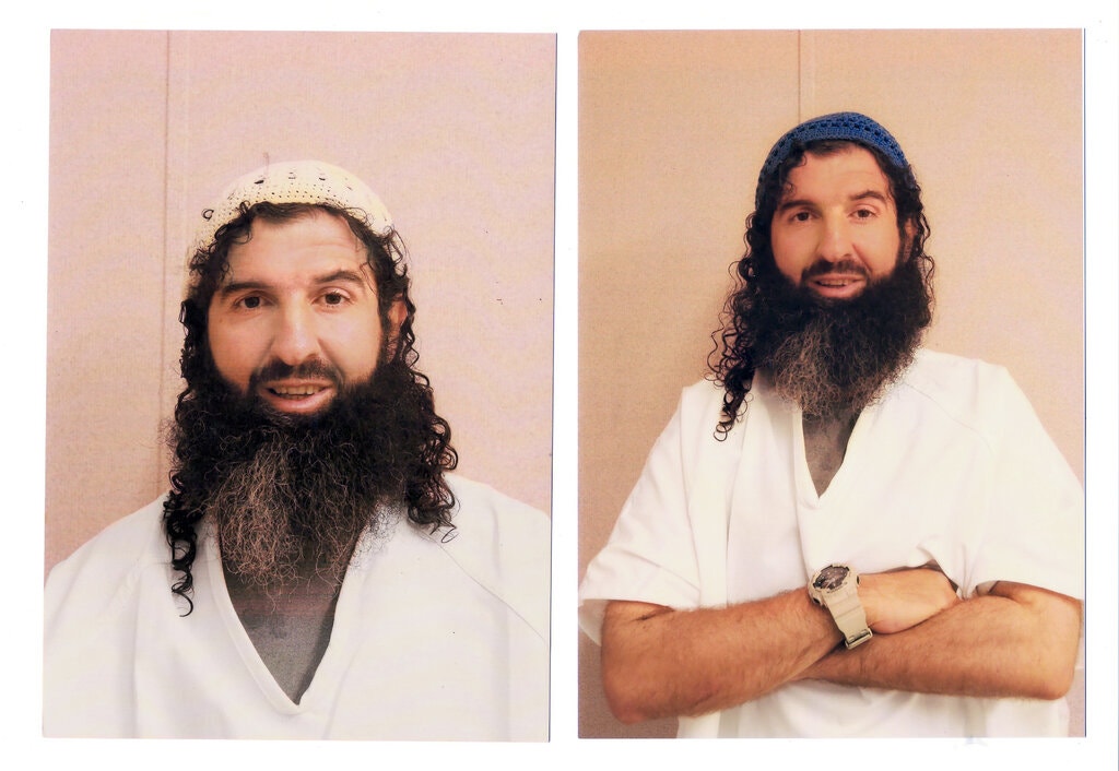 Photos of Sufyian Barhoumi at Guantánamo Bay, provided by his family. Mr. Barhoumi has been held at the military prison since 2002, even after being cleared for transfer in 2016. Image courtesy of Sufyian Barhoumi. United States, undated. Photos of Sufyian Barhoumi at Guantánamo Bay, provided by his family. Mr. Barhoumi has been held at the military prison since 2002, even after being cleared for transfer in 2016. Image courtesy of Sufyian Barhoumi. United States, undated.