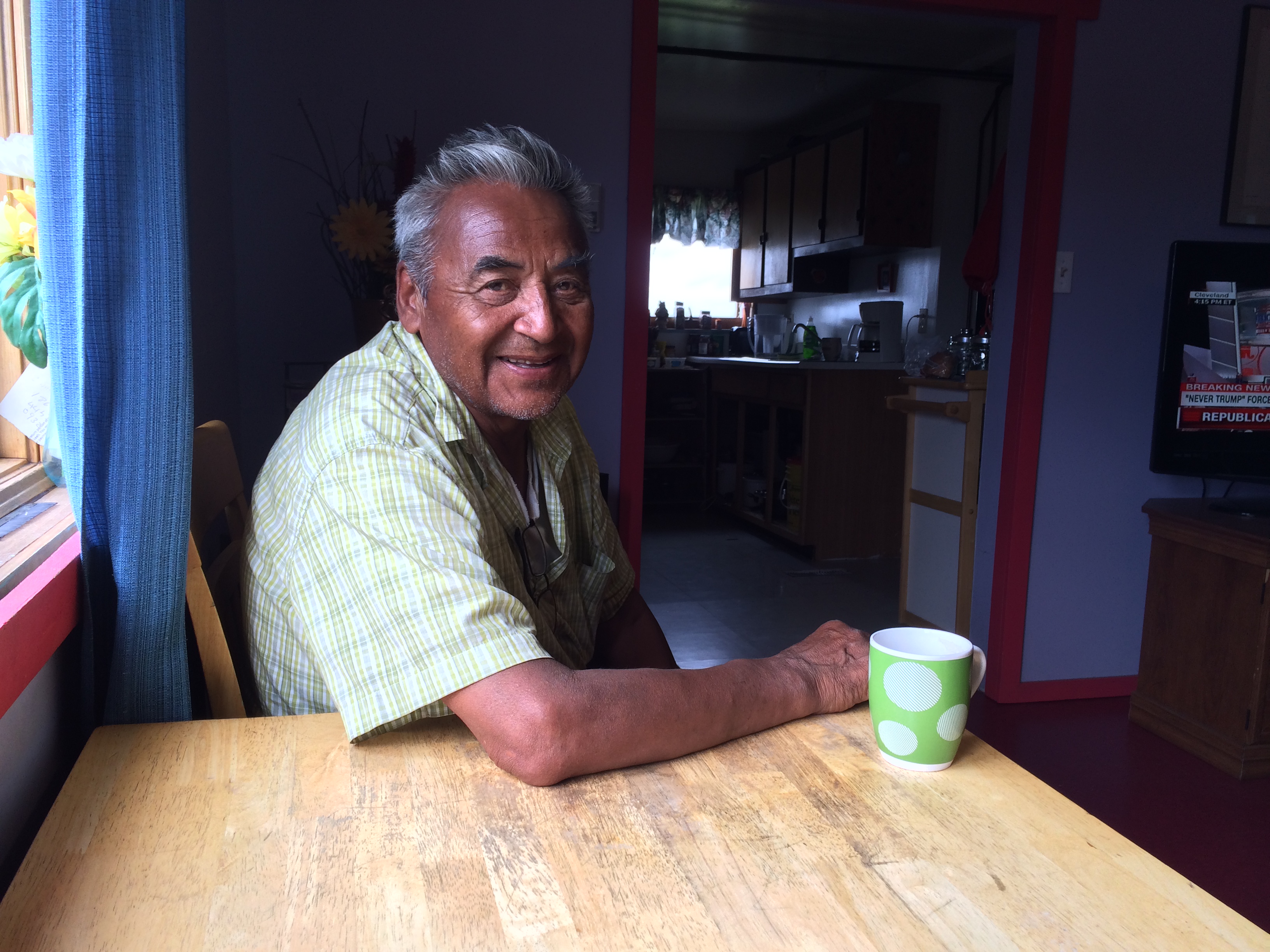 Wilfred Jackson at home. Image by Brian Castner. Canada, 2016. Wilfred Jackson at home