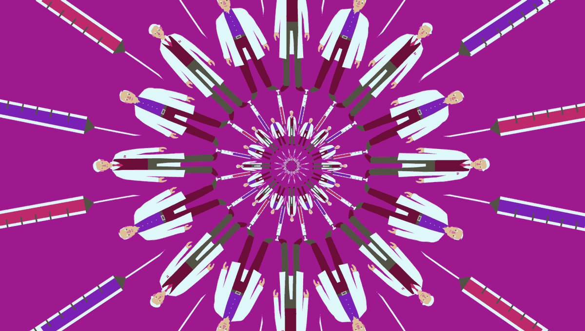 Doctors and needles. Image from How We Get To Next. (CC BY-SA 4.0). Doctors and needles. Image from How We Get To Next. (CC BY-SA 4.0).