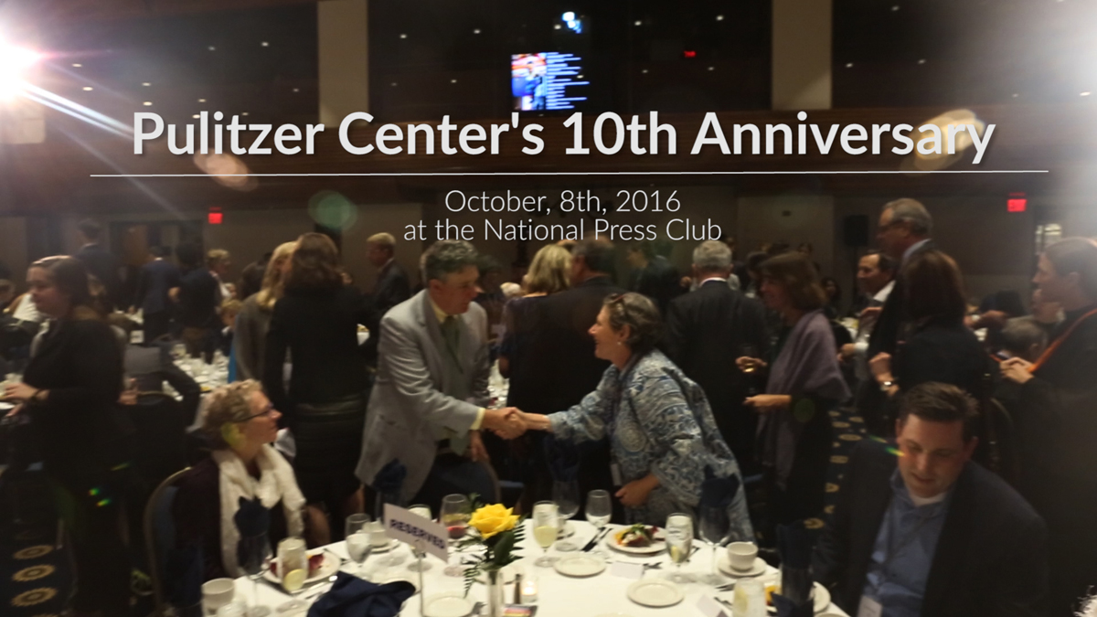 The Pulitzer Center's 10th Anniversary Celebration at The National Press Club on October 8, 2016. Media file: sdraft_06_broll.00_04_57_08.still002.jpg