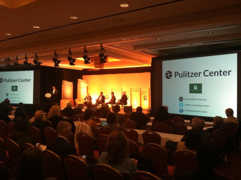Presentation at World Food Prize. Image by Zach Child. Des Moines, Iowa, 2014. Media file: bz8yvkscyaayigv.jpg