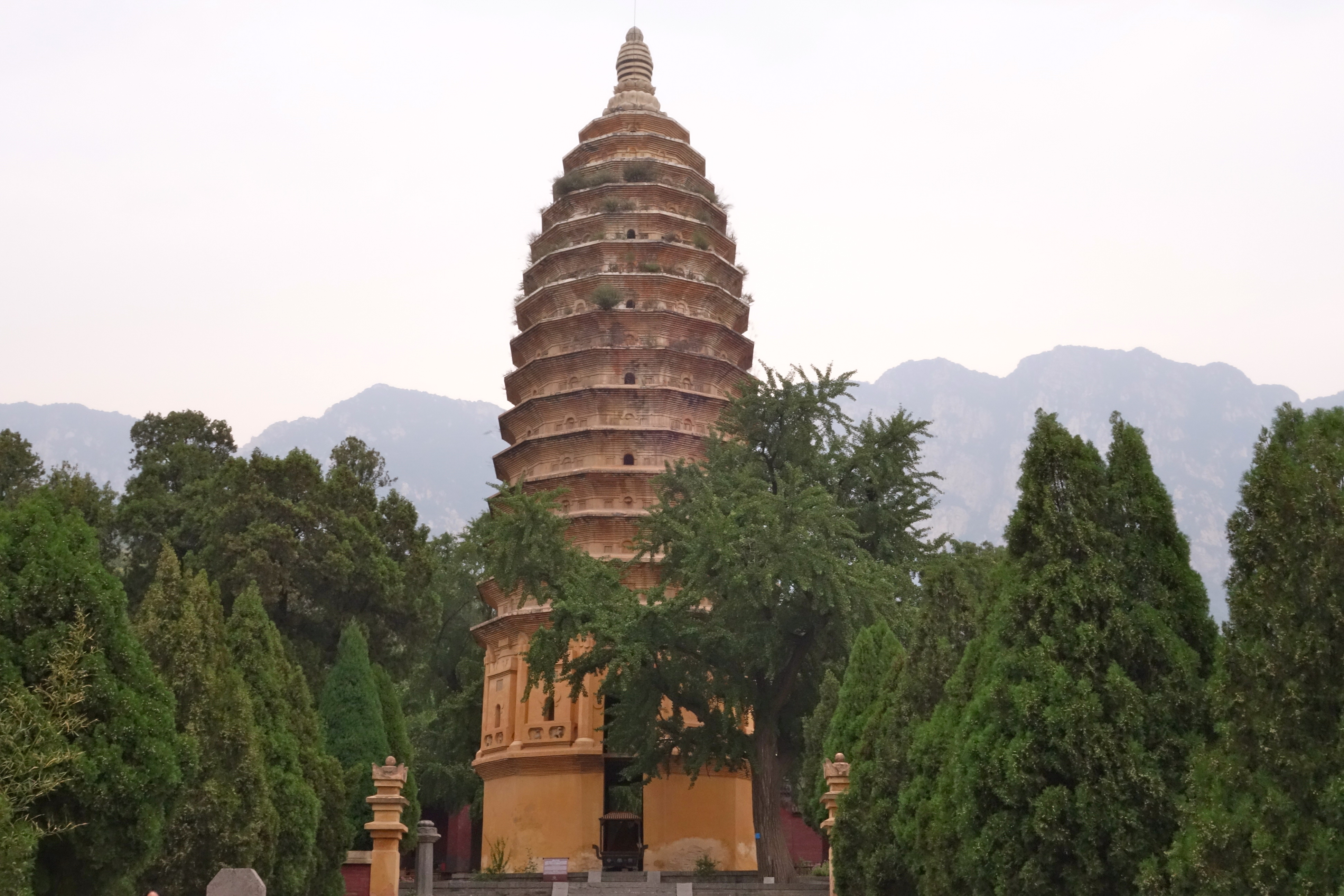 Songyue Pagoda (6th Century AD), Henan Province. Image by Jon Sawyer. China. 2013.