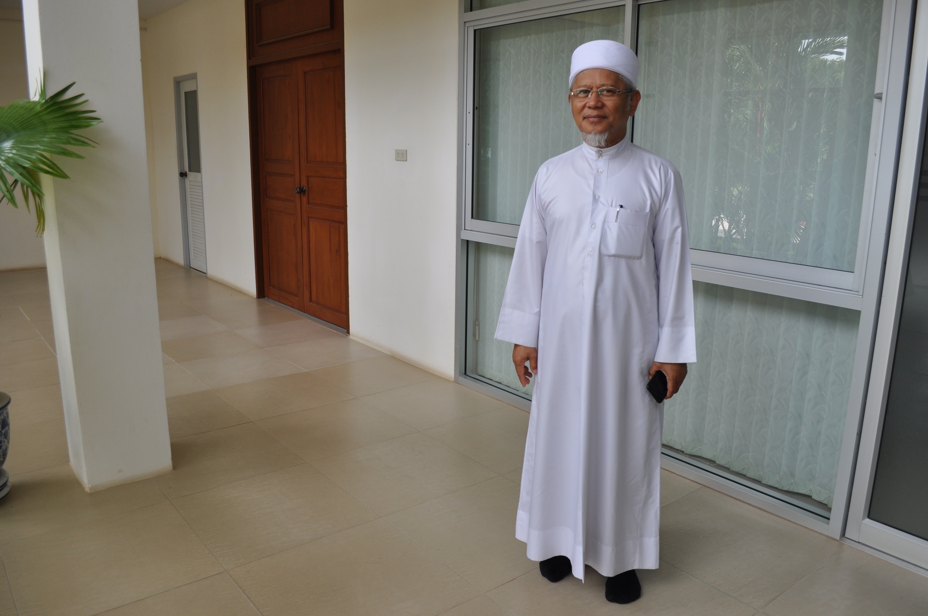 Ismail Lutfi Japakiya at Fatoni University in Thailand. Image by Krithika Varagur. Thailand, 2018. Ismail Lutfi Japakiya at Fatoni University in Thailand. Image by Krithika Varagur. Thailand, 2018.