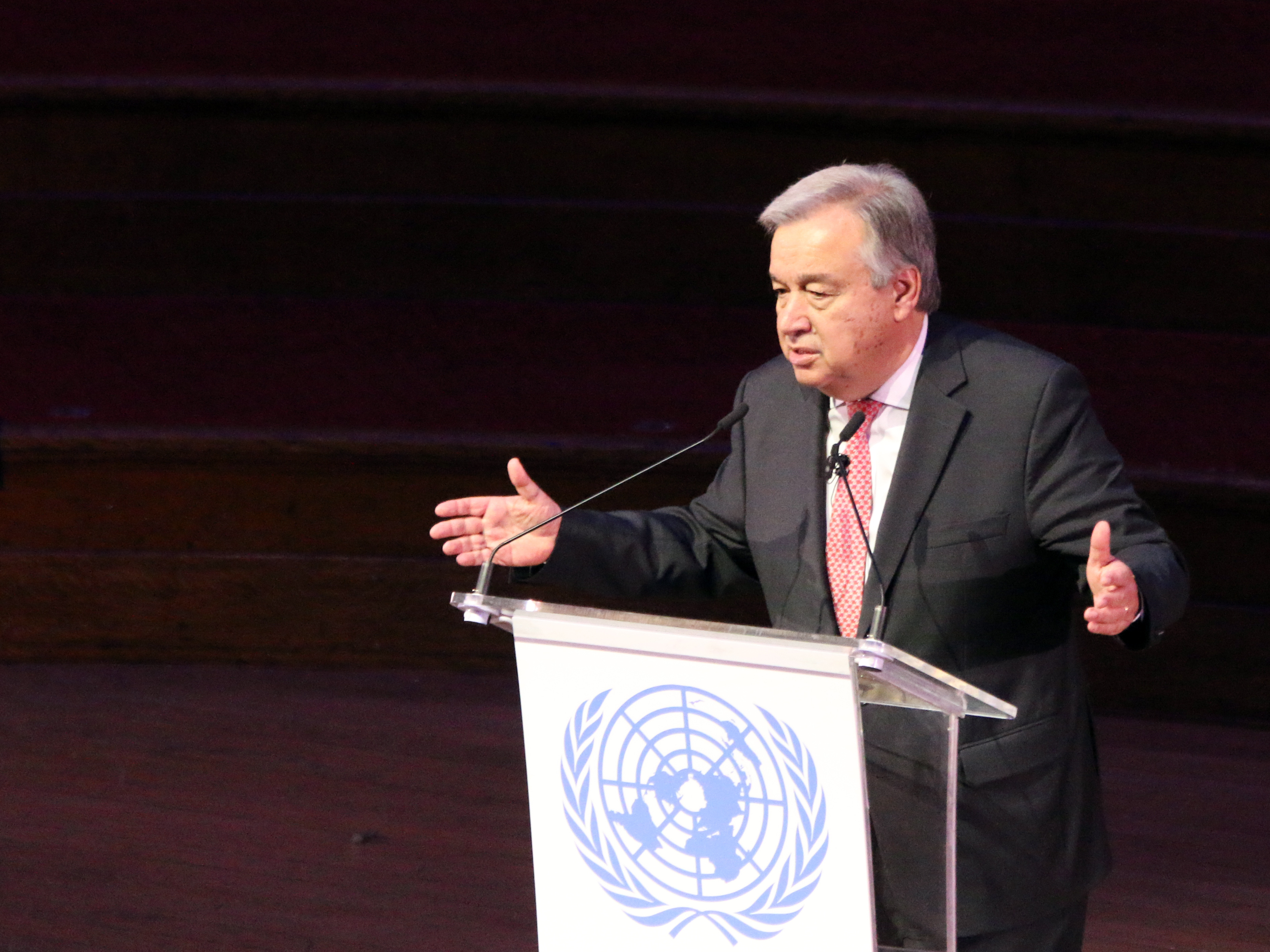 U.N. Secretary-General Antonio Guterres. Image courtesy International Maritime Organization / CC BY 2.0. 2017. U.N. Secretary-General Antonio Guterres. Image courtesy International Maritime Organization / CC BY 2.0. 2017.