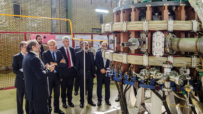 Preparing for future ties, an ITER team visits an Iranian fusion facility. Image courtesy ITER Organization. Iran, 2017. Preparing for future ties, an ITER team visits an Iranian fusion facility. Image courtesy ITER Organization. Iran, 2017.