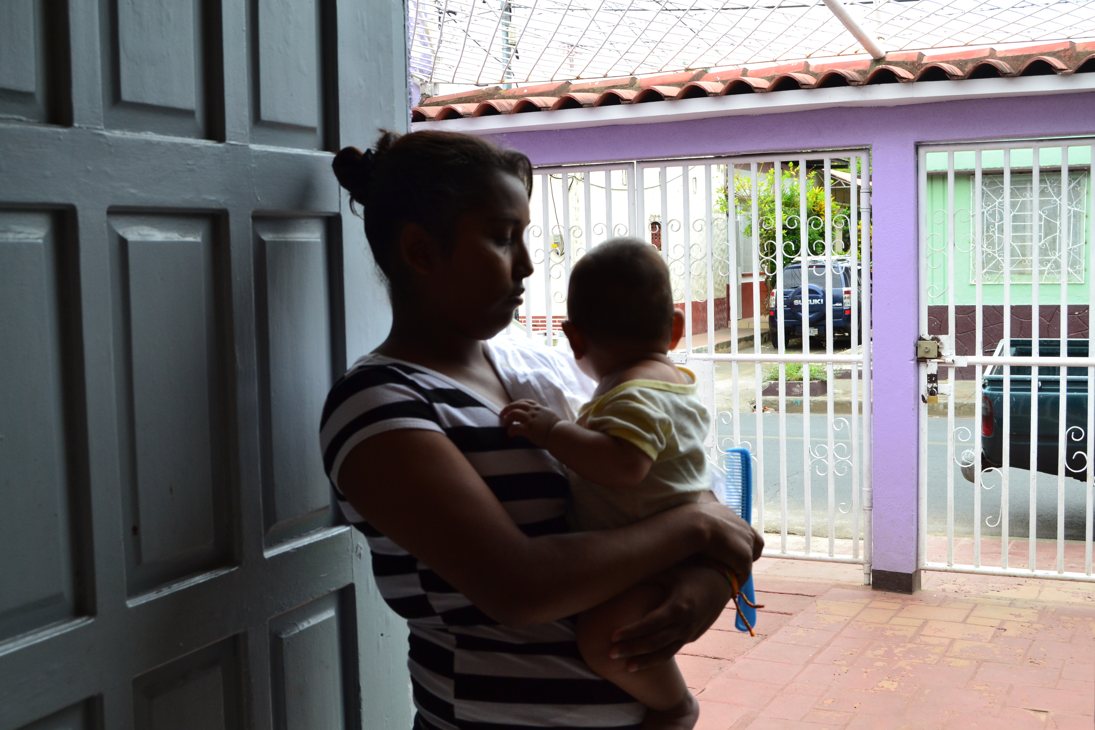 Girls at the Adolescent Mothers Home in Managua, Nicaragua take classes, earn some income and learn to raise happy, healthy children. They are the lucky ones. Image by Eleanor Klibanoff. Nicaragua 2013. Media file: dsc_0052.jpg