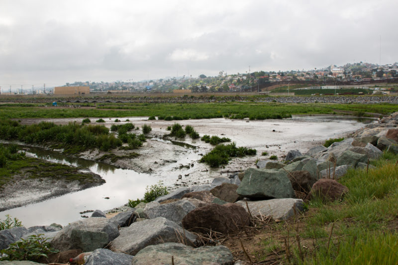 A tributary near the U.S.-Mexico border where sewage from Tijuana flows through. Image by Adriana Heldiz/Voice of San Diego. United States, undated. A tributary near the U.S.-Mexico border where sewage from Tijuana flows through. Image by Adriana Heldiz / Voice of San Diego. United States, undated.