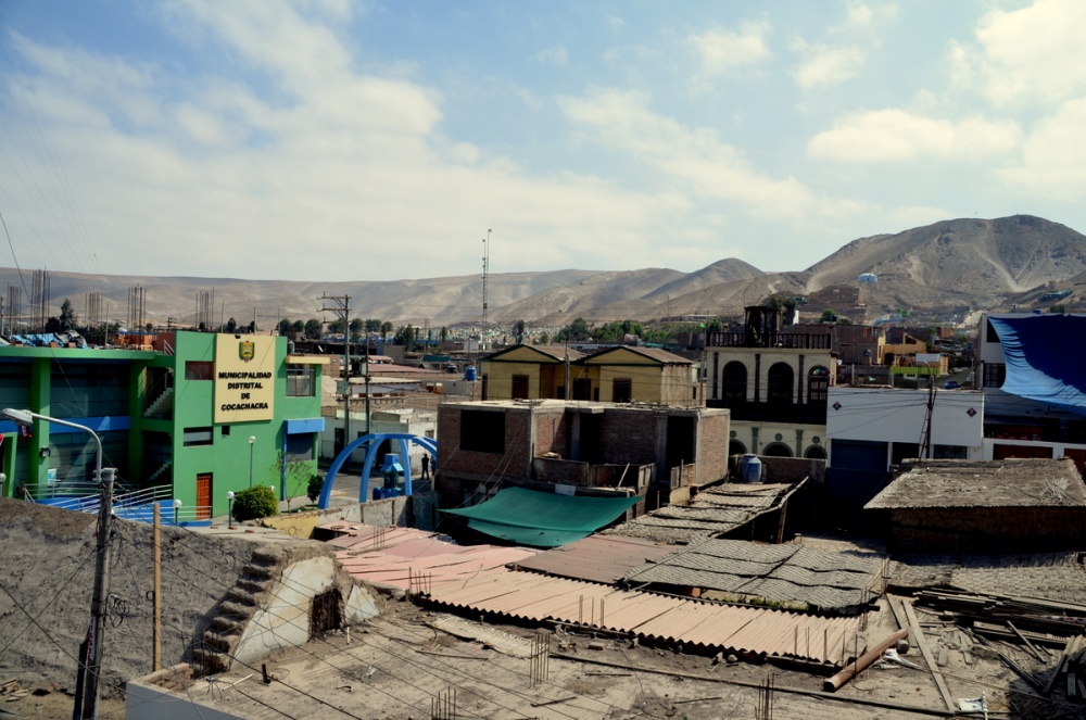 Cocachacra is a simple, working class town that was under martial law for 60 days in summer 2015 because of violent protests against a proposed copper mine. Image by Justin Catanoso. Peru, 2015.