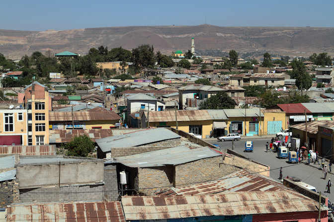 A market in Mekele, the capital of Ethiopia's Tigray region. Image by hecke61 / Shutterstock. Ethiopia, 2012. A market in Mekele, the capital of Ethiopia's Tigray region. Image by hecke61 / Shutterstock. Ethiopia, 2012.