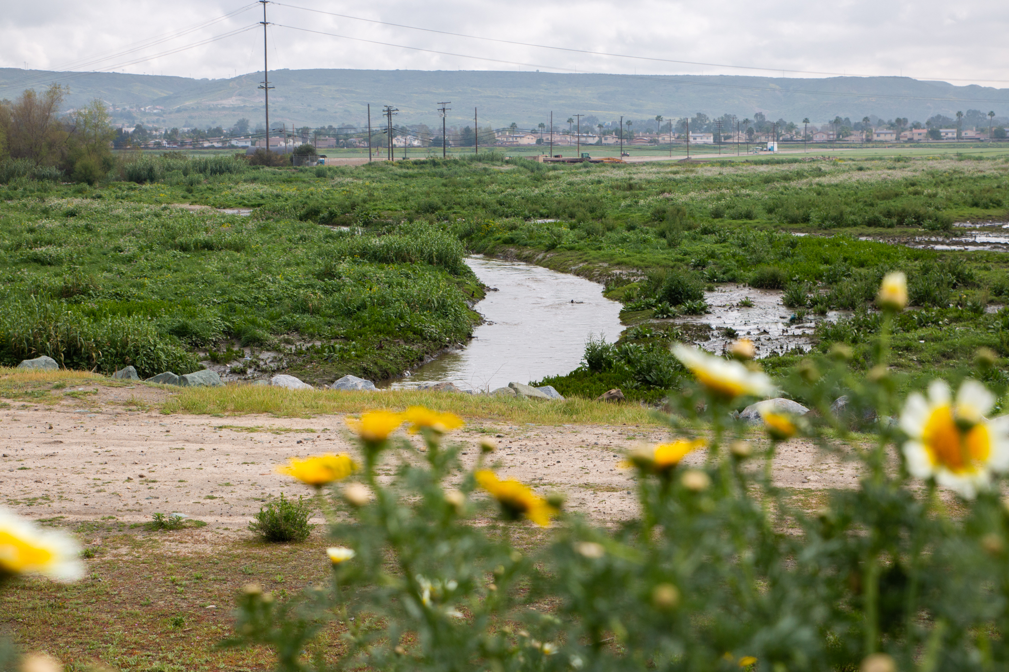 A tributary near the U.S.-Mexico border where sewage from Tijuana flows through. Image by Adriana Heldiz. United States, undated. A tributary near the U.S.-Mexico border where sewage from Tijuana flows through. Image by Adriana Heldiz. United States, undated.