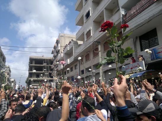 Image by Syria-Frames-Of-Freedom, Flickr. Baniyas, Syria, 2011.