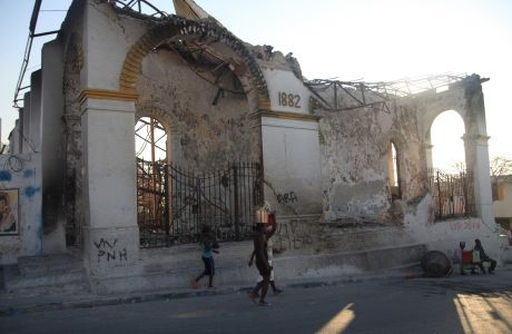 Haiti after the earthquake.