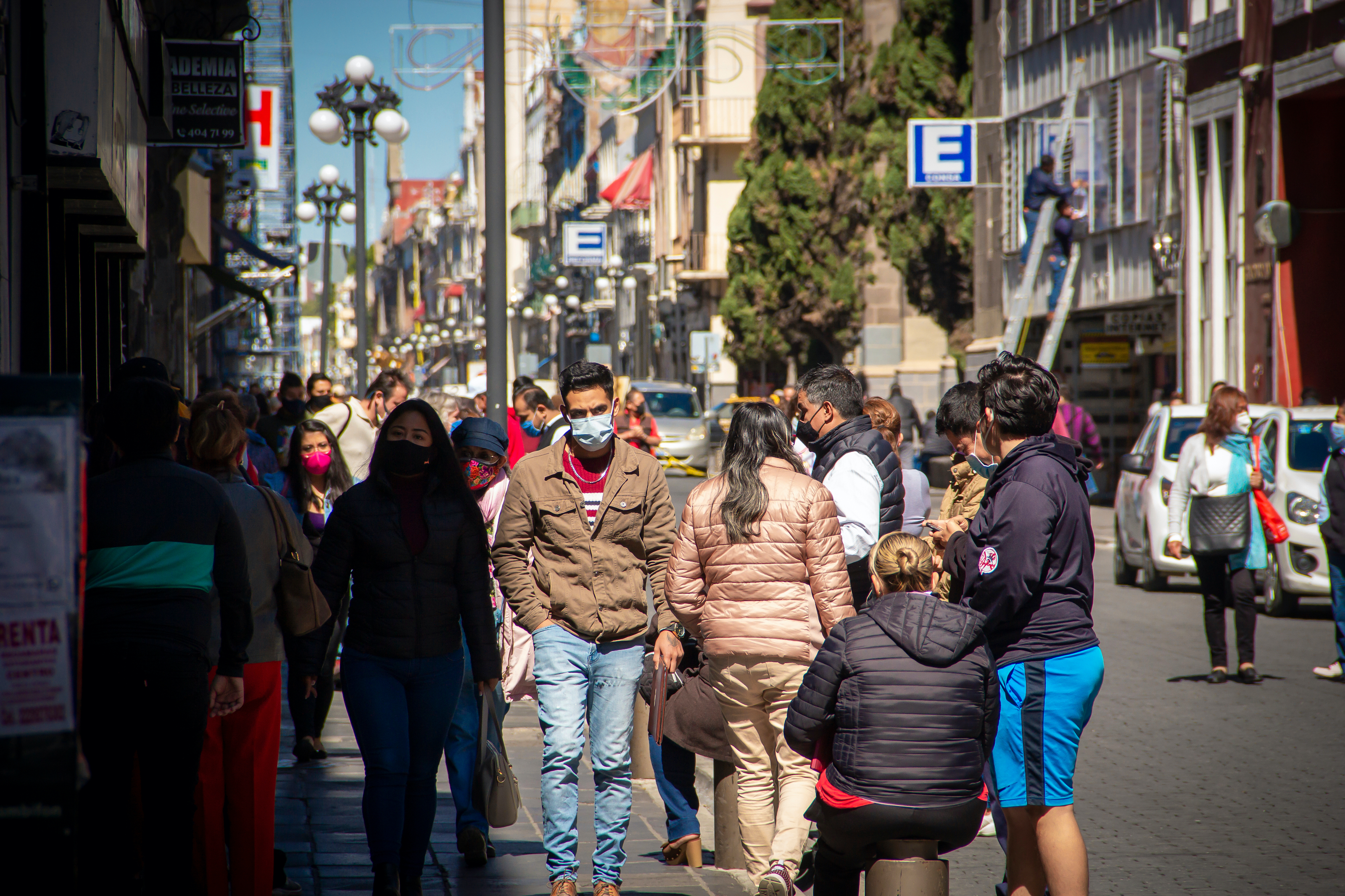 Residents of Puebla, Mexico, take to the streets and resume activities after seven months of quarantine due to the COVID-19 pandemic. Image by Alejandro_Munoz / Shutterstock. Mexico, 2020. Residents of Puebla, Mexico, take to the streets and resume activities after seven months of quarantine due to the COVID-19 pandemic. Image by Alejandro_Munoz / Shutterstock. Mexico, 2020.